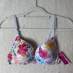 Bella Bra Womens 34B Multicolor Floral Underwired Lightly‎ Padded Bra NEW